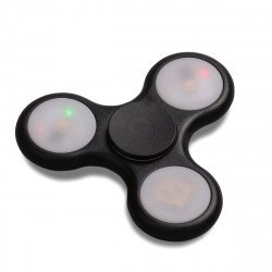 Color Fidget Spinner Stress Reducer Toy (Black)